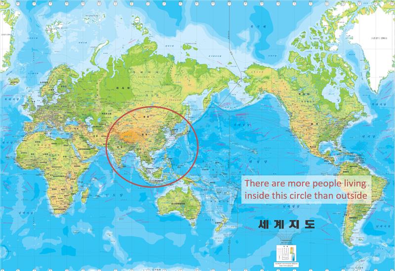 World Map Asia