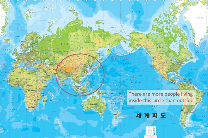 World Map Asia